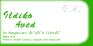 ildiko aved business card